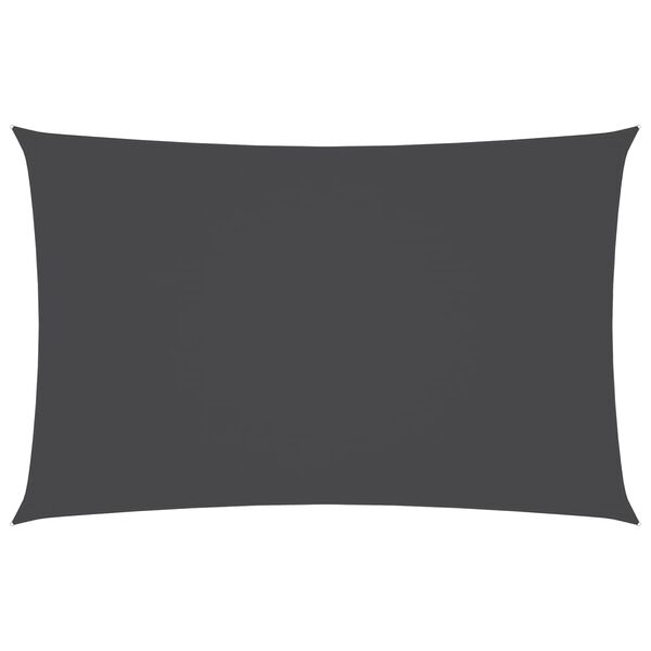 vidaXL Parasole a Vela Oxford Rettangolare 4x7 m Antracite