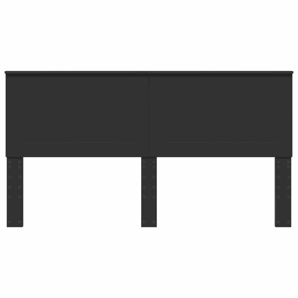 vidaXL Testiera Rovere Nero 200 cm Legno multistrato