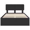 vidaXL Struttura del letto Nero 135 x 190 cm Legno ingegnerizzato