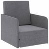 vidaXL Poltrona Letto Convertibile Grigio Chiaro in Tessuto