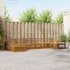 vidaXL Set divani 7 pcs Naturale Legno di Acacia Massello