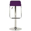 323374 vidaXL Bar Stools 2 pcs Purple Fabric and Bentwood