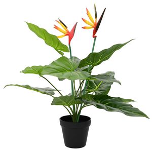 vidaXL Pianta Artificiale Strelitzia Verde 65 x 13 x 55 cm