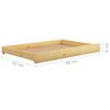 vidaXL Divano Letto con Cassetti 90x200 cm Legno Massello di Pino