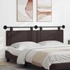 vidaXL Testata appesa Marrone Scuro 170 x 55 x 5 cm Tessuto