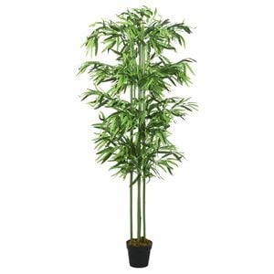 vidaXL Albero Bamb&ugrave; Artificiale 240 Foglie 80 cm Verde