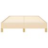 vidaXL Giroletto senza Materasso Crema 120x190cm in Tessuto