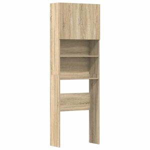vidaXL Mobile Lavatrice Rovere Sonoma 64x24x190 cm in Truciolato
