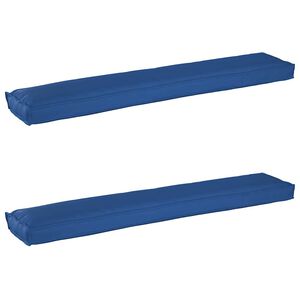 vidaXL Set di Cuscini per Pallet 2 pcs Blu Reale 200 x 40 x 8 cm