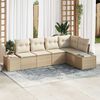 vidaXL Set Divano da Giardino 5 pcs Beige polyrattan