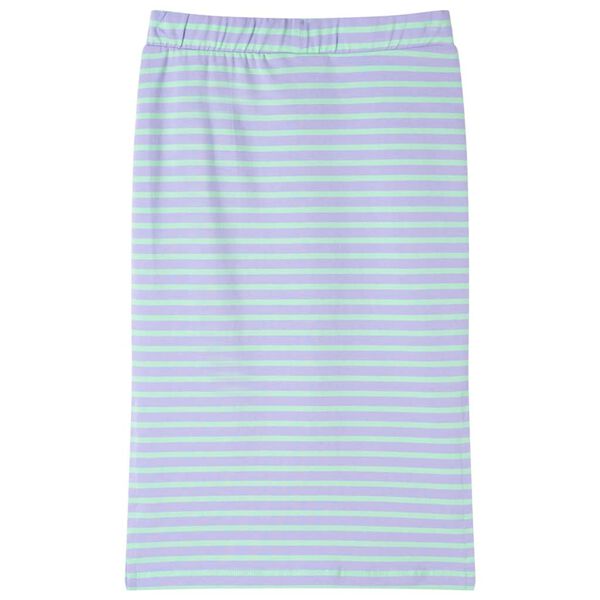 Gonna Dritta da Bambina a Righe Menta Brillante 116