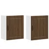 vidaXL Pensili da cucina 2 pz Lucca in Legno Multistrato color rovere Marrone