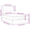 vidaXL Struttura Letto Pouf con Materasso 120x200 cm in Tessuto