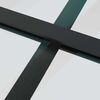 vidaXL Porta Scorrevole con Ferramenta Nera 102,5x205 cm in Vetro ESG