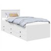 vidaXL Daybed Bianco e Nero 75 x 190 cm Legno ingegnerizzato