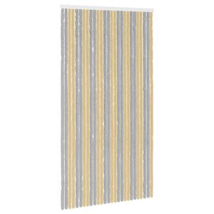 vidaXL Tenda per insetti in chenille Grigio e Beige 118 x 220 cm