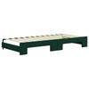 vidaXL Divano Letto Estraibile Cassetti Verde Scuro 90x200cm Velluto