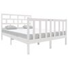 vidaXL Giroletto Bianco in Legno Massello di Pino 140x190 cm