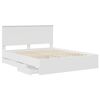 vidaXL Struttura del letto Bianco 160 x 200 cm Legno Ingegnerizzato