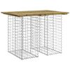 vidaXL Tavolo da giardino gabbione design 100x70x72 cm