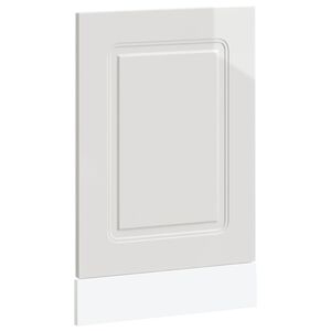 vidaXL Pannello Lavastoviglie Kalmar Bianco Lucido 45x1,5x67 cm