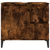 vidaXL Armadietto Bagno Rovere Fumo 65x33x60 cm in Legno Multistrato