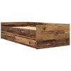 vidaXL Struttura del letto Legno vecchio 100 x 200 cm Pino massello