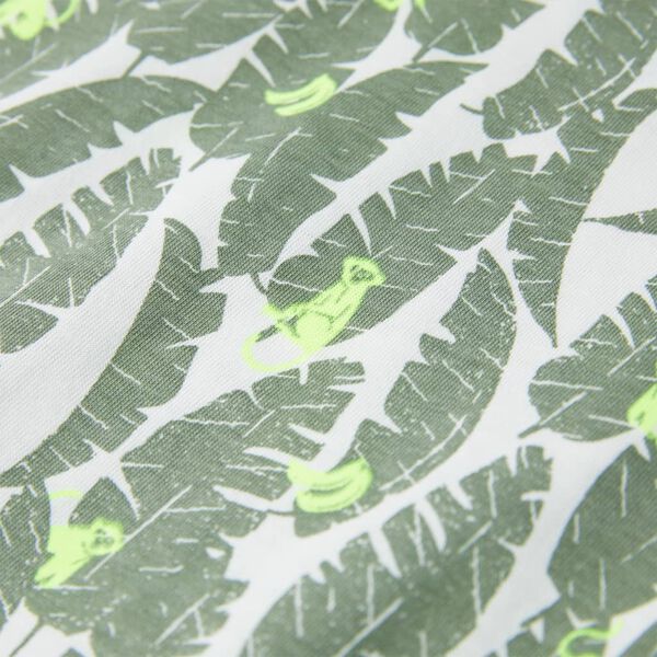 Maglietta da Bambino Ecru e Edera Scuro 116