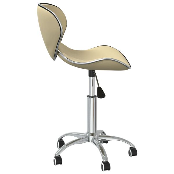 vidaXL Sedie da Pranzo Girevoli 6 pz Crema in Similpelle