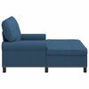 vidaXL Chaise Lounge con cuscino Blu 91 x 157 x 91 cm Tessuto