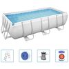 Bestway Set Piscina Power Steel Rettangolare 404x201x100 cm