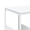 vidaXL Tavolino con Ruote Bianco 55x36x63,5cm in Legno Multistrato