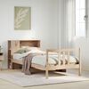 vidaXL Letto Libreria senza Materasso 90x190 cm Legno Massello Pino