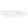 vidaXL Struttura letto con materasso Altro 2 pz Bianco PVC