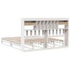 vidaXL Giroletto con Libreria senza Materasso 180x200 cm in Legno Pino