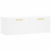 vidaXL Mobile a Parete Bianco 100x36,5x35 cm in Legno Multistrato