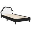 vidaXL Struttura letto bambini con testata Nero 80 x 200 cm PU