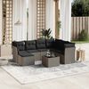 vidaXL Set Divano da Giardino 8pz con Cuscini Grigio Chiaro Polyrattan