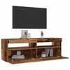 vidaXL Mobile Porta TV con LED Legno Antico 120x35x40 cm Multistrato