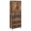 vidaXL Set di armadi 2 pcs Legno antico 66 x 34,5 x 90 cm