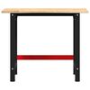 vidaXL Banco Lavoro 100x60x81,5 cm Legno Massello Rovere