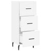 vidaXL Credenza Bianca 34,5x34x90 cm in Legno Multistrato