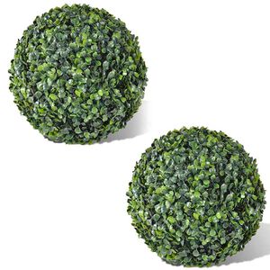 vidaXL Sfere di Bosso Artificiale 2 pz 35 cm