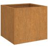 vidaXL Fioriere 2 pz 49x47x46 cm Acciaio Corten