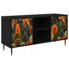 vidaXL Mobile TV ZAANDAM 102 x 33 x 51 cm Rovere Nero