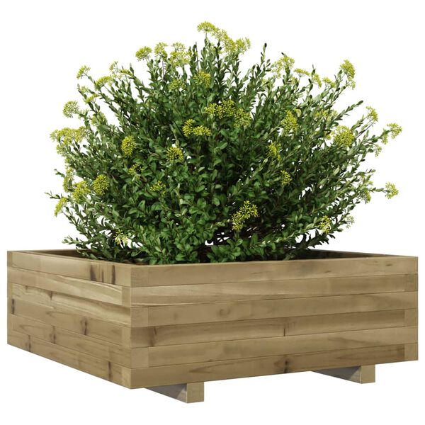 vidaXL Fioriera da Giardino 70x70x26,5 cm in Legno di Pino Impregnato