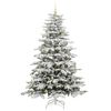 vidaXL Albero di Natale Artificiale con Rami Pieghevoli Bianco 240 cm