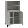 vidaXL Credenza Grigio Cemento 60x36x110 cm in Legno Multistrato