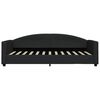 vidaXL Divano Letto con Materasso Nero 90x200 cm in Tessuto