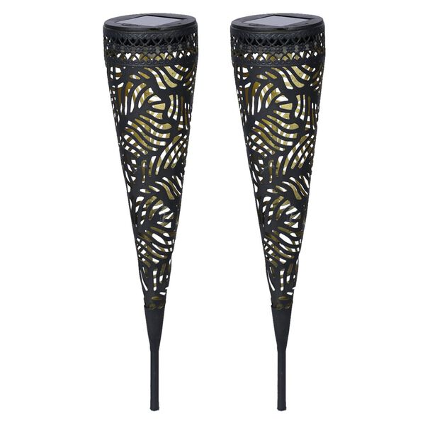 Luxform Lampade Solari da Giardino a LED Jersey 2 pz in Metallo